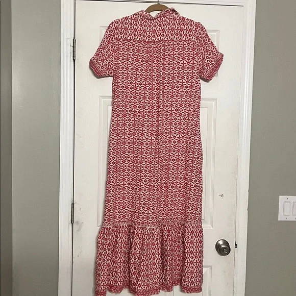 Max Studio Red Patterned Midi Dress - Picture 4 of 7